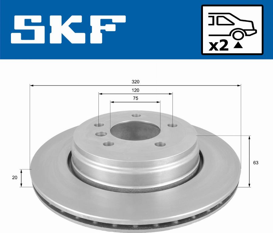 SKF VKBD 90180 V2 - Kočioni disk www.molydon.hr