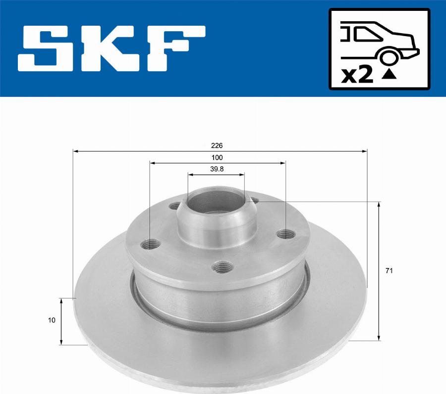 SKF VKBD 90126 S2 - Kočioni disk www.molydon.hr