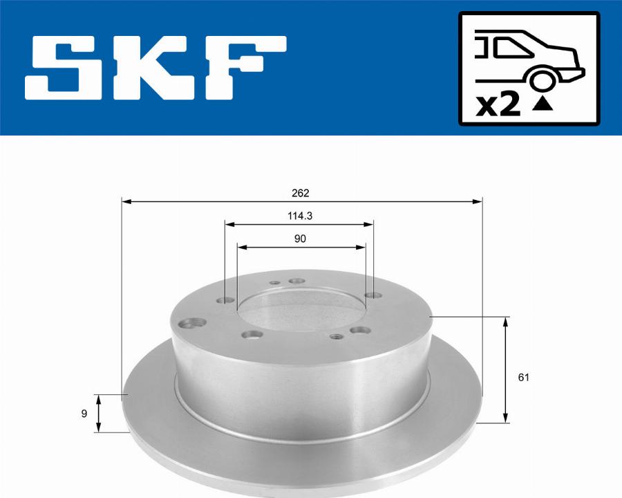 SKF VKBD 90895 S2 - Kočioni disk www.molydon.hr