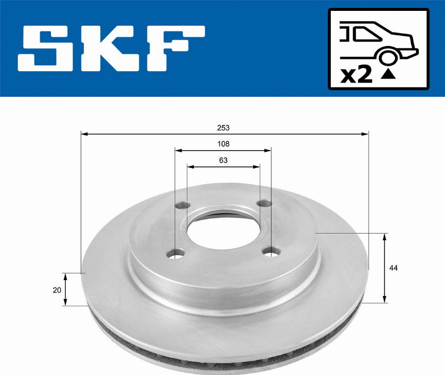 SKF VKBD 90847 V2 - Kočioni disk www.molydon.hr