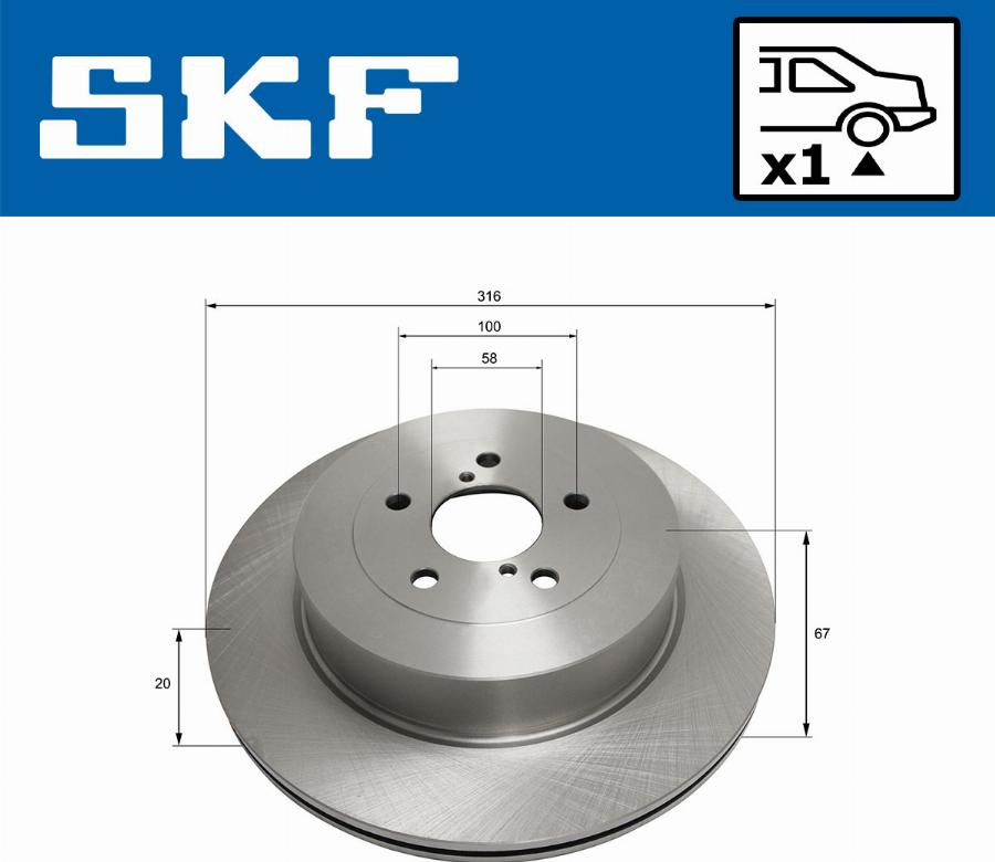 SKF VKBD 90886 V1 - Kočioni disk www.molydon.hr