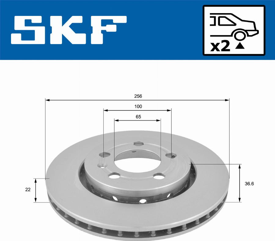 SKF VKBD 90394 V2 - Kočioni disk www.molydon.hr