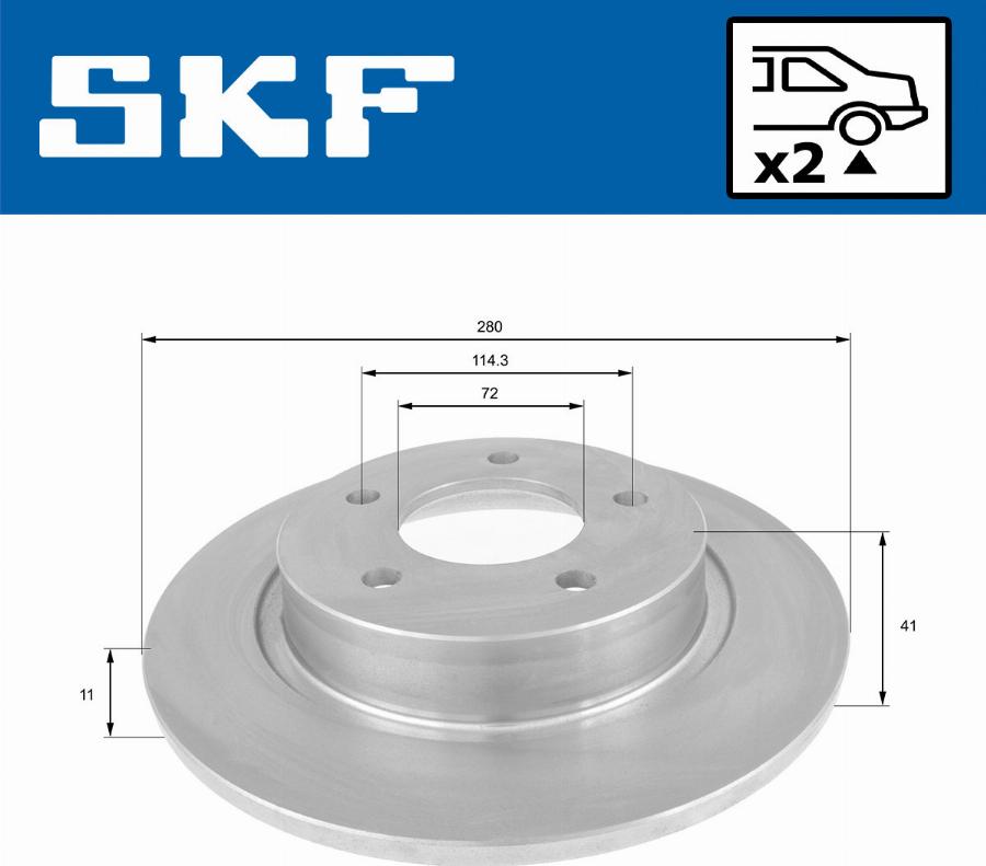 SKF VKBD 90303 S2 - Kočioni disk www.molydon.hr