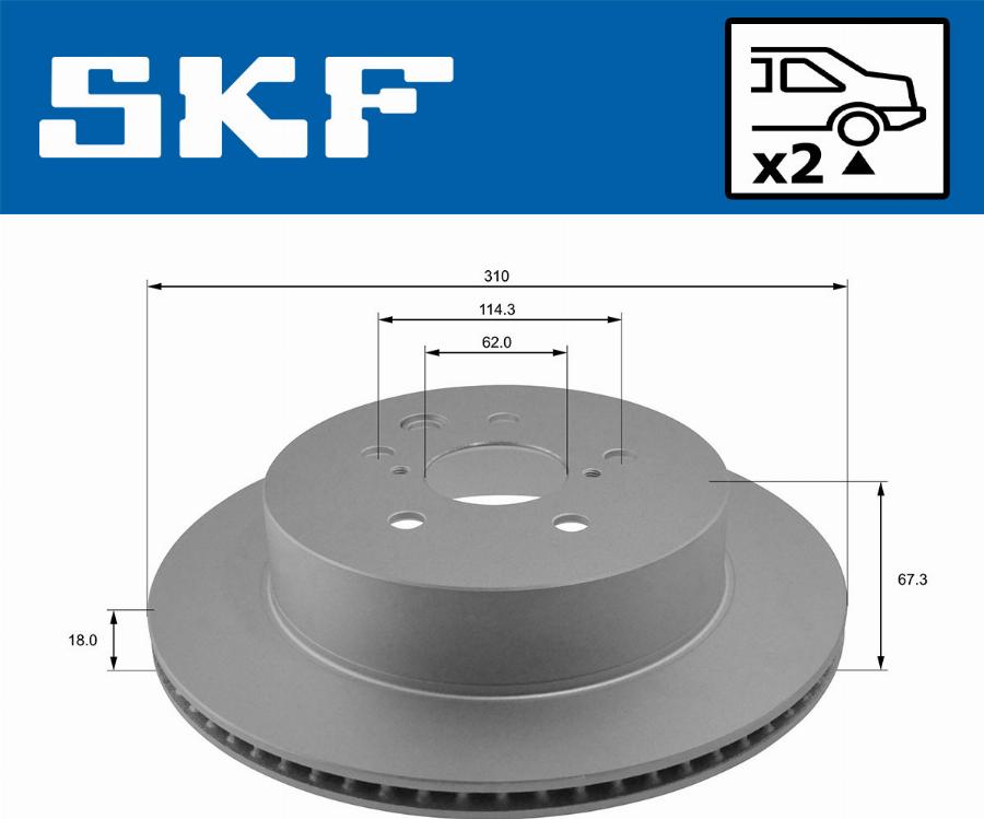 SKF VKBD 90386 V2 - Kočioni disk www.molydon.hr