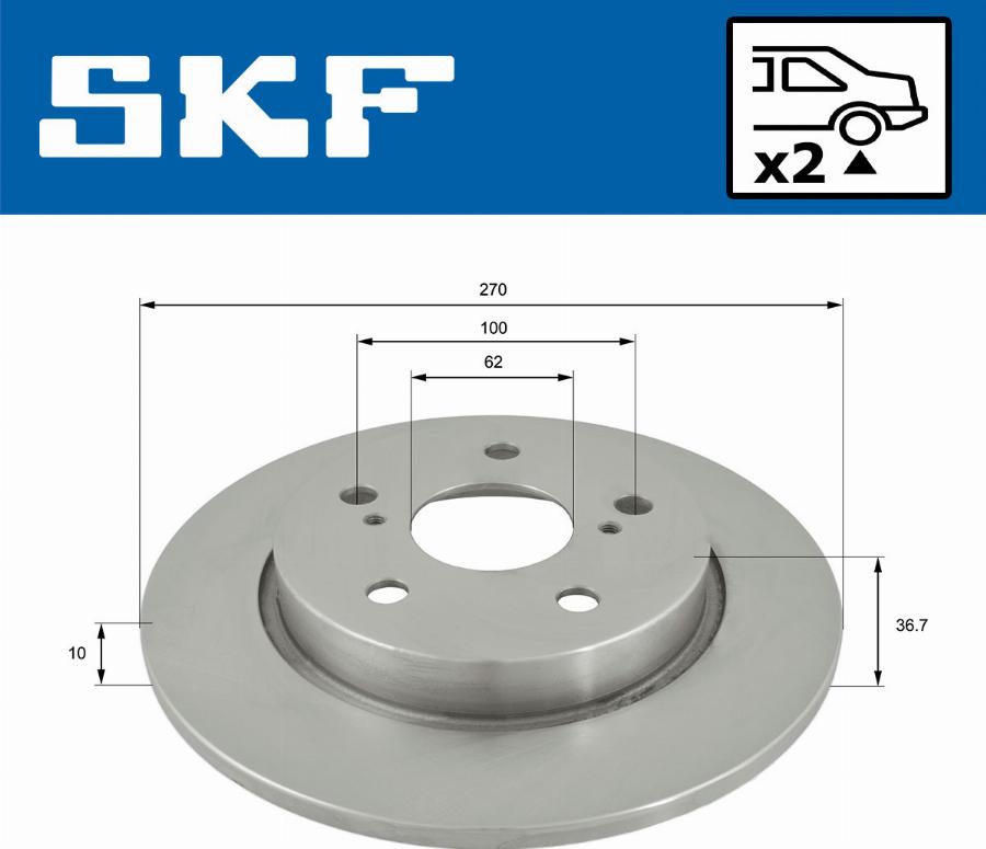 SKF VKBD 90330 S2 - Kočioni disk www.molydon.hr