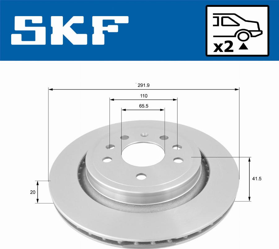 SKF VKBD 90370 V2 - Kočioni disk www.molydon.hr