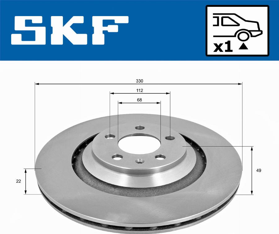 SKF VKBD 90371 V1 - Kočioni disk www.molydon.hr