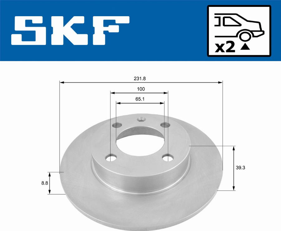 SKF VKBD 90372 S2 - Kočioni disk www.molydon.hr