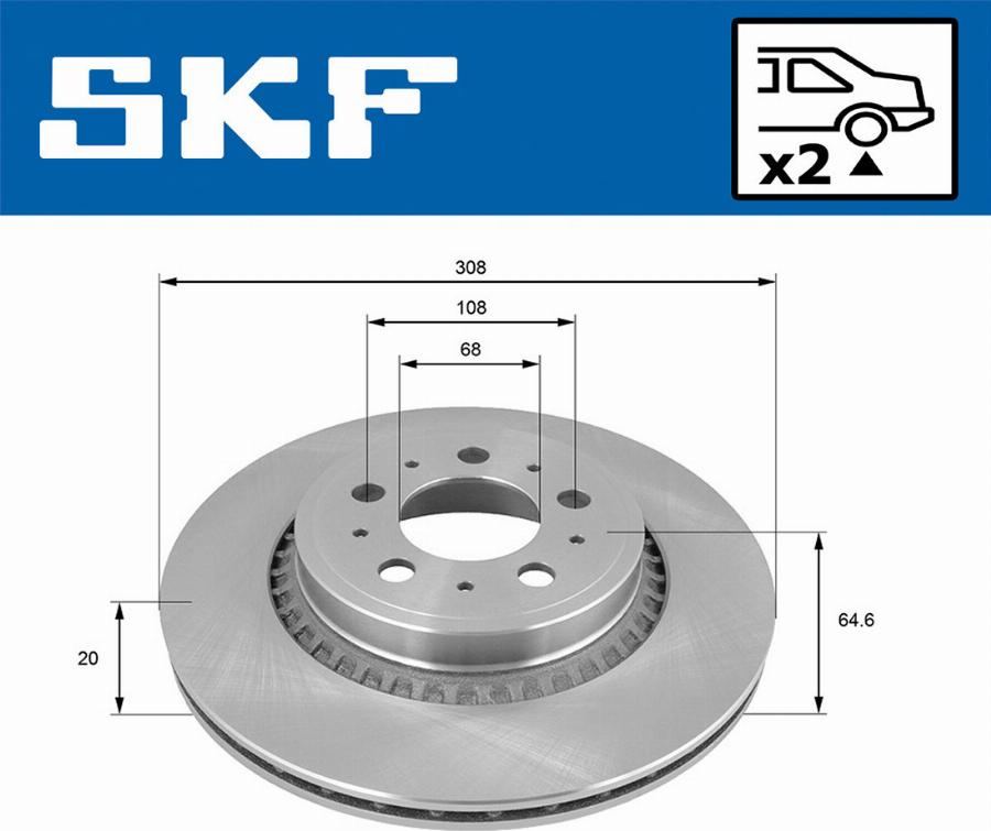 SKF VKBD 90296 V2 - Kočioni disk www.molydon.hr