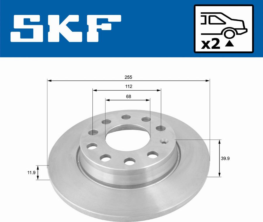 SKF VKBD 90266 S2 - Kočioni disk www.molydon.hr