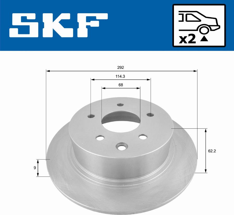 SKF VKBD 90263 S2 - Kočioni disk www.molydon.hr