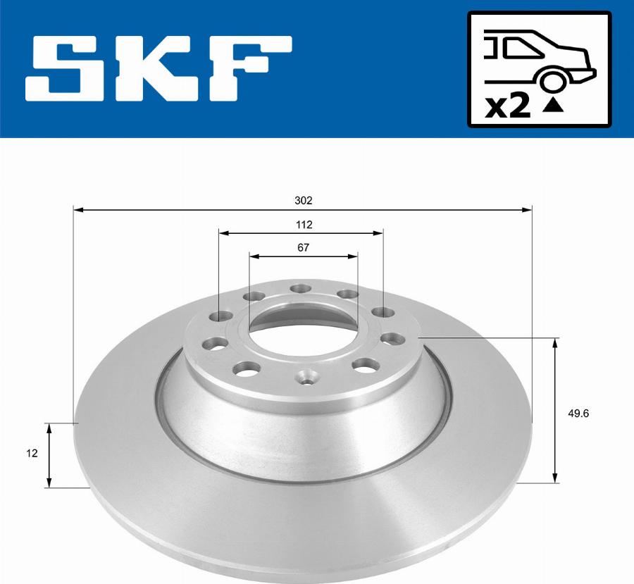 SKF VKBD 90209 S2 - Kočioni disk www.molydon.hr