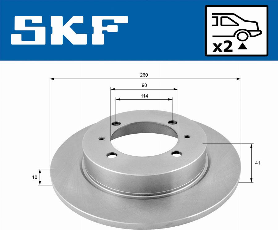 SKF VKBD 90201 S2 - Kočioni disk www.molydon.hr