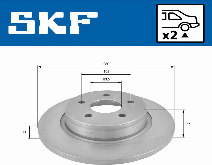 SKF VKBD 90203 S2 - Kočioni disk www.molydon.hr