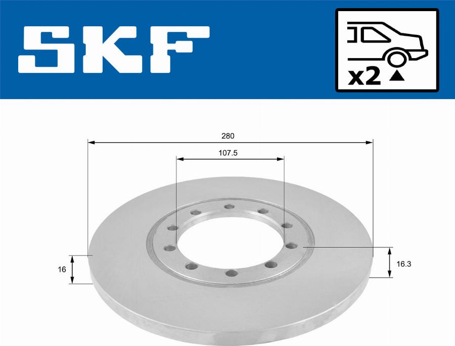 SKF VKBD 90207 S2 - Kočioni disk www.molydon.hr