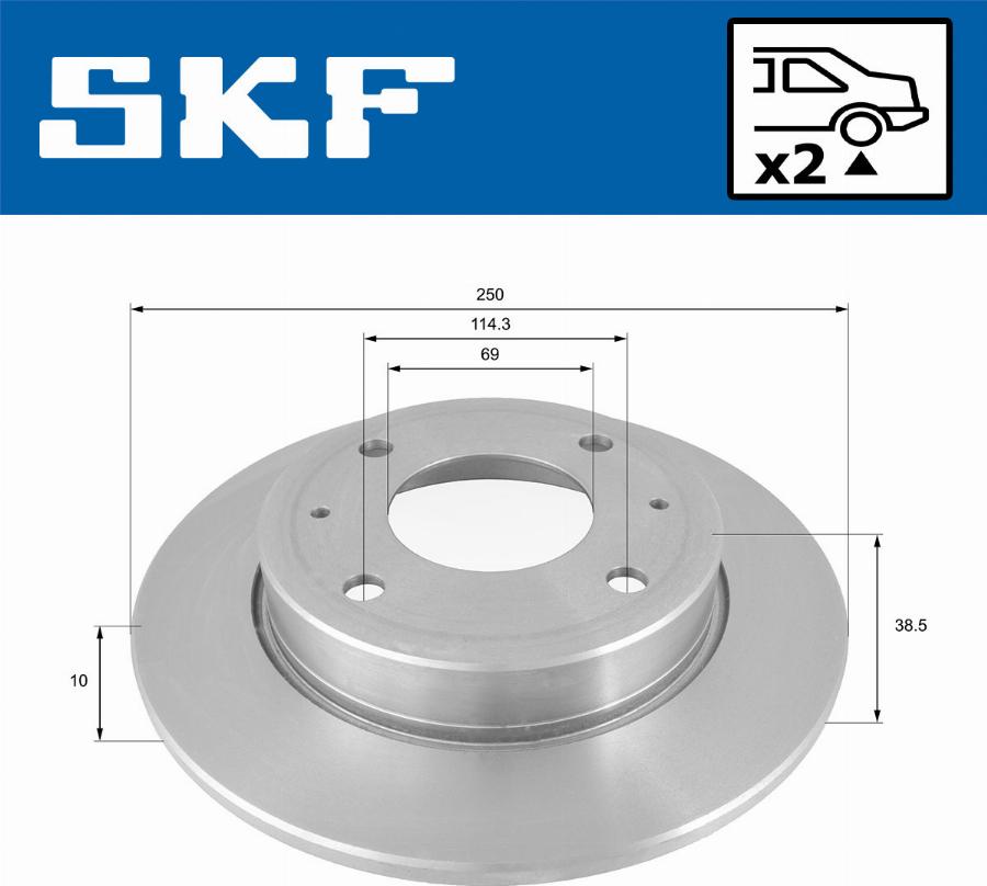 SKF VKBD 90285 S2 - Kočioni disk www.molydon.hr