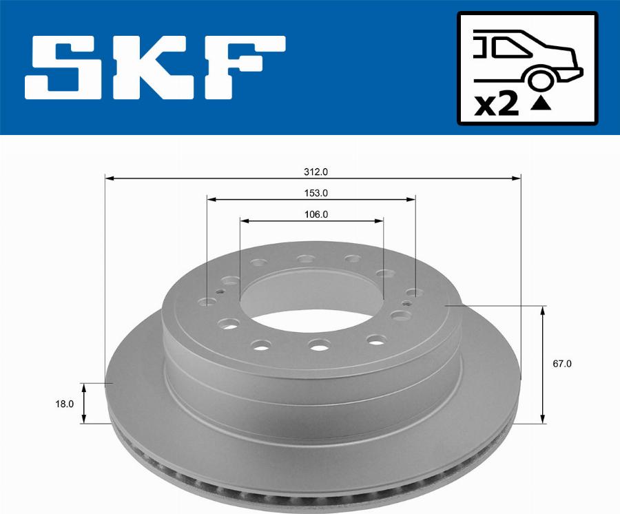 SKF VKBD 90272 V2 - Kočioni disk www.molydon.hr