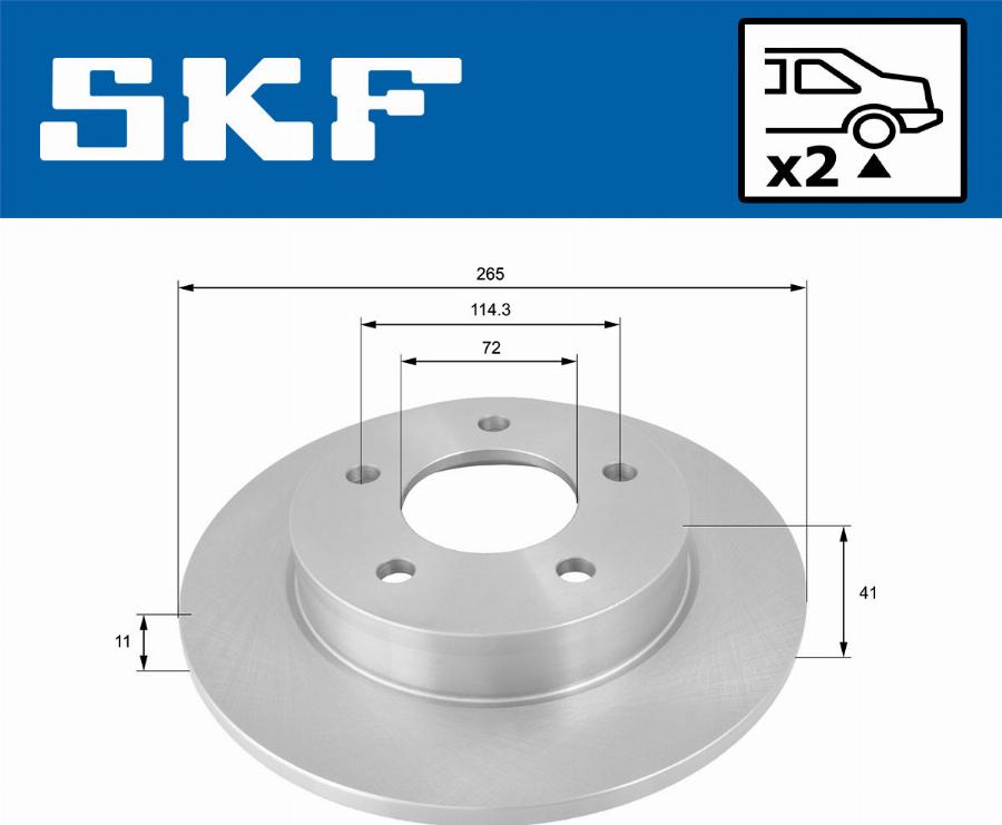 SKF VKBD 90740 S2 - Kočioni disk www.molydon.hr