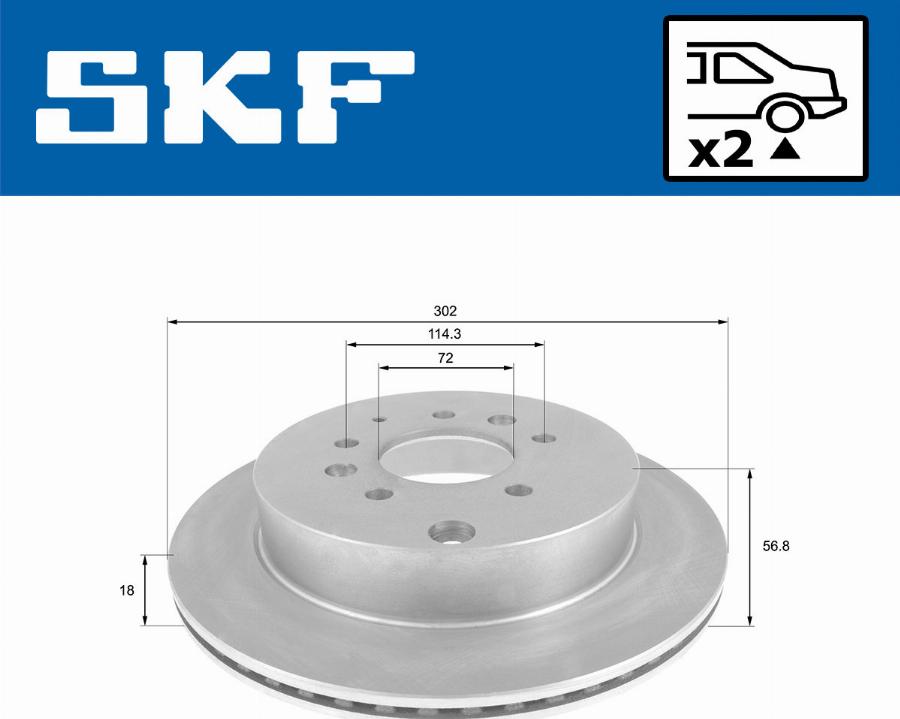 SKF VKBD 90747 V2 - Kočioni disk www.molydon.hr