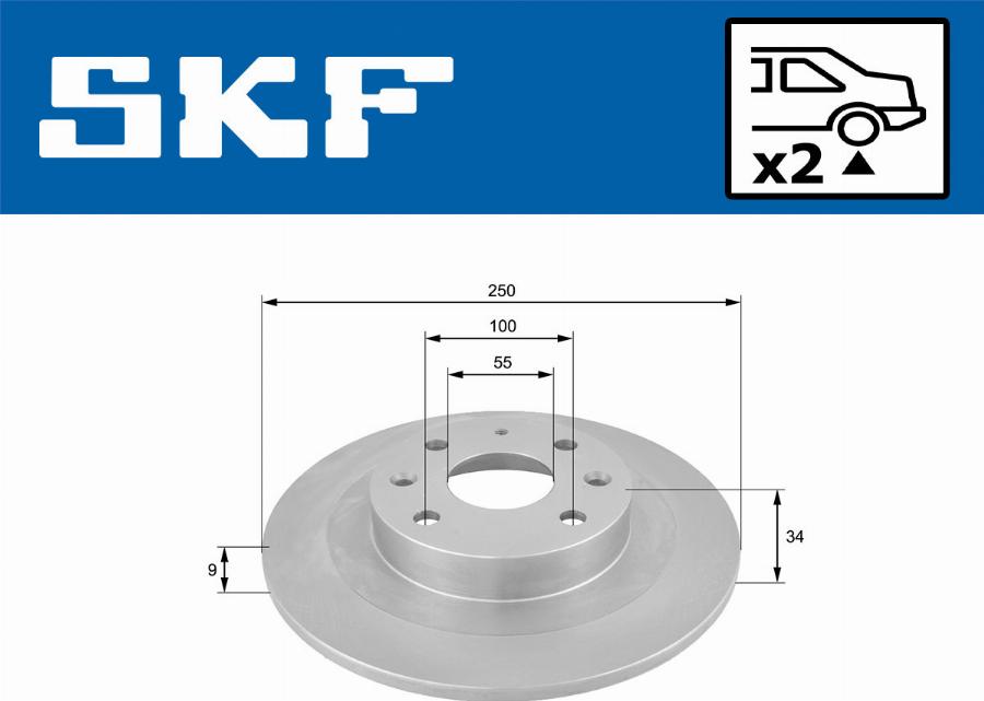 SKF VKBD 90705 S2 - Kočioni disk www.molydon.hr