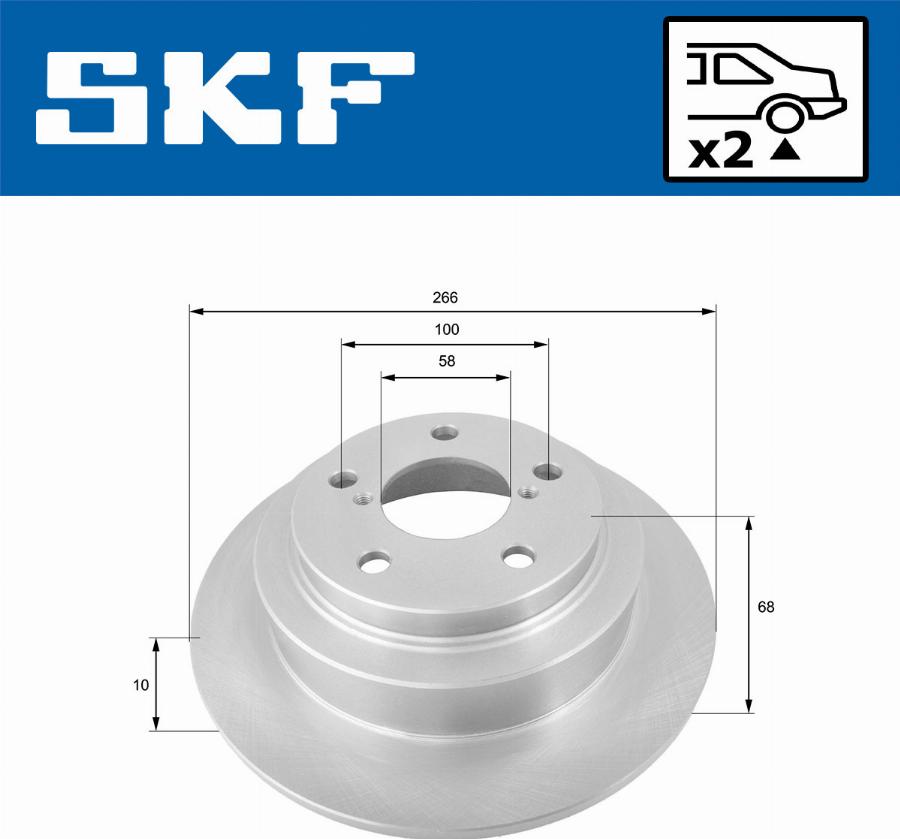 SKF VKBD 90706 S2 - Kočioni disk www.molydon.hr