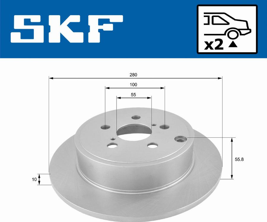 SKF VKBD 90730 S2 - Kočioni disk www.molydon.hr