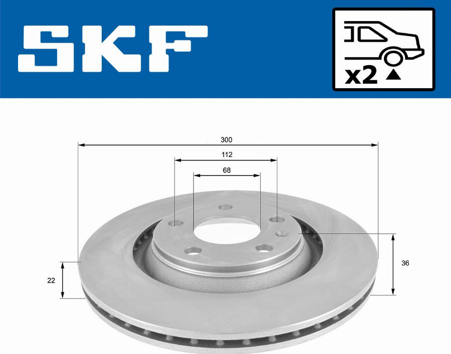 SKF VKBD 90779 V2 - Kočioni disk www.molydon.hr