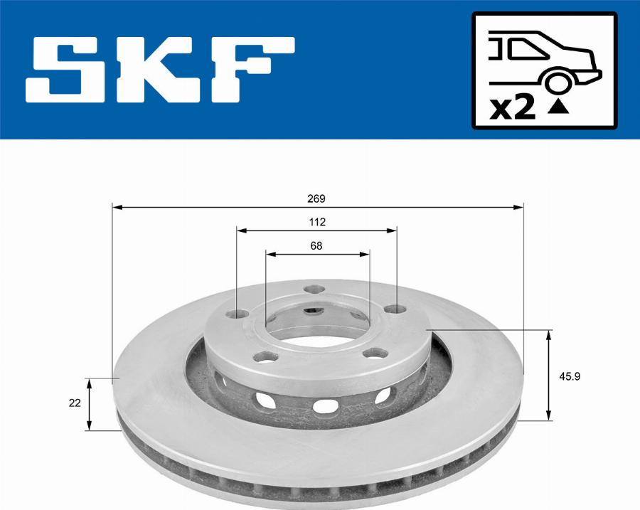 SKF VKBD 91144 V2 - Kočioni disk www.molydon.hr