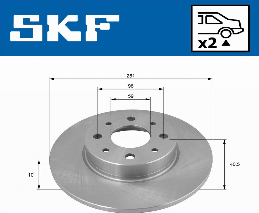 SKF VKBD 91104 S2 - Kočioni disk www.molydon.hr