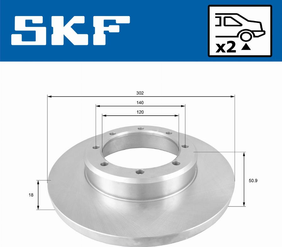 SKF VKBD 91136 S2 - Kočioni disk www.molydon.hr