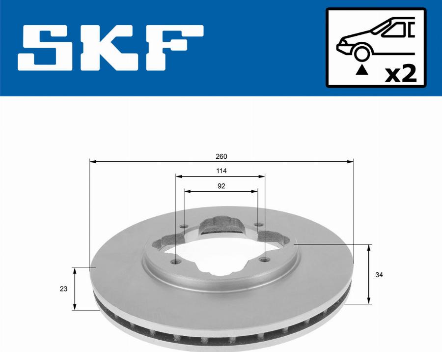 SKF VKBD 80992 V2 - Kočioni disk www.molydon.hr