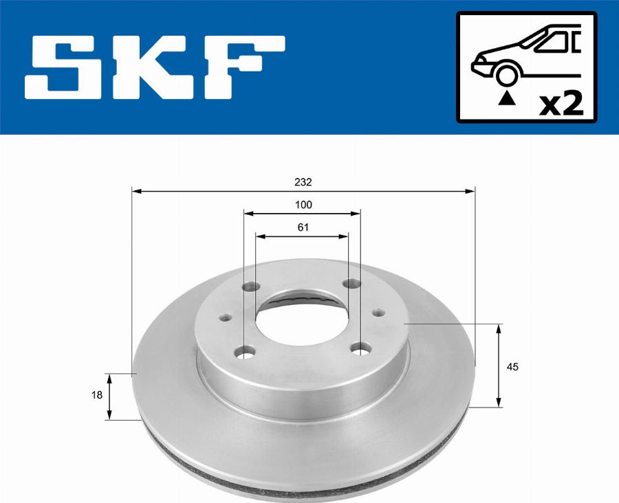 SKF VKBD 80957 V2 - Kočioni disk www.molydon.hr