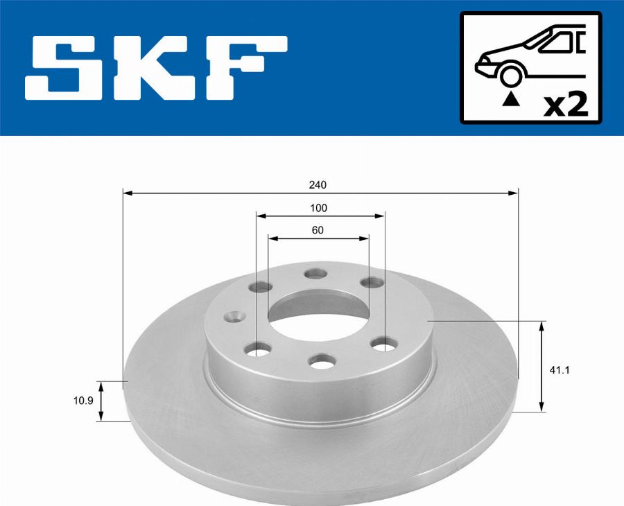 SKF VKBD 80965 S2 - Kočioni disk www.molydon.hr