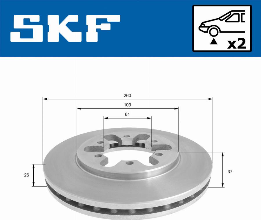 SKF VKBD 80910 V2 - Kočioni disk www.molydon.hr