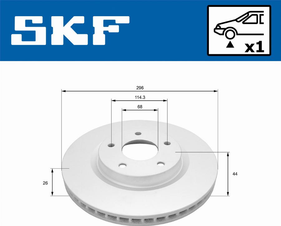 SKF VKBD 80936 V1 - Kočioni disk www.molydon.hr