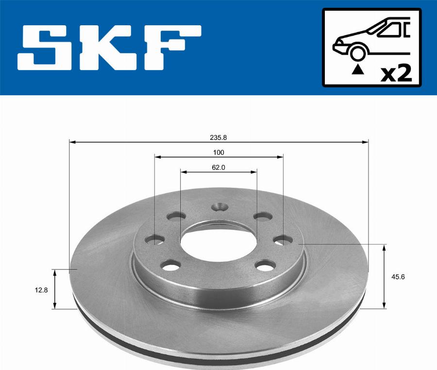 SKF VKBD 80929 S2 - Kočioni disk www.molydon.hr