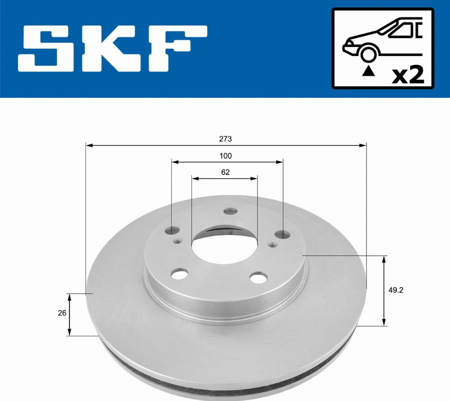 SKF VKBD 80494 V2 - Kočioni disk www.molydon.hr