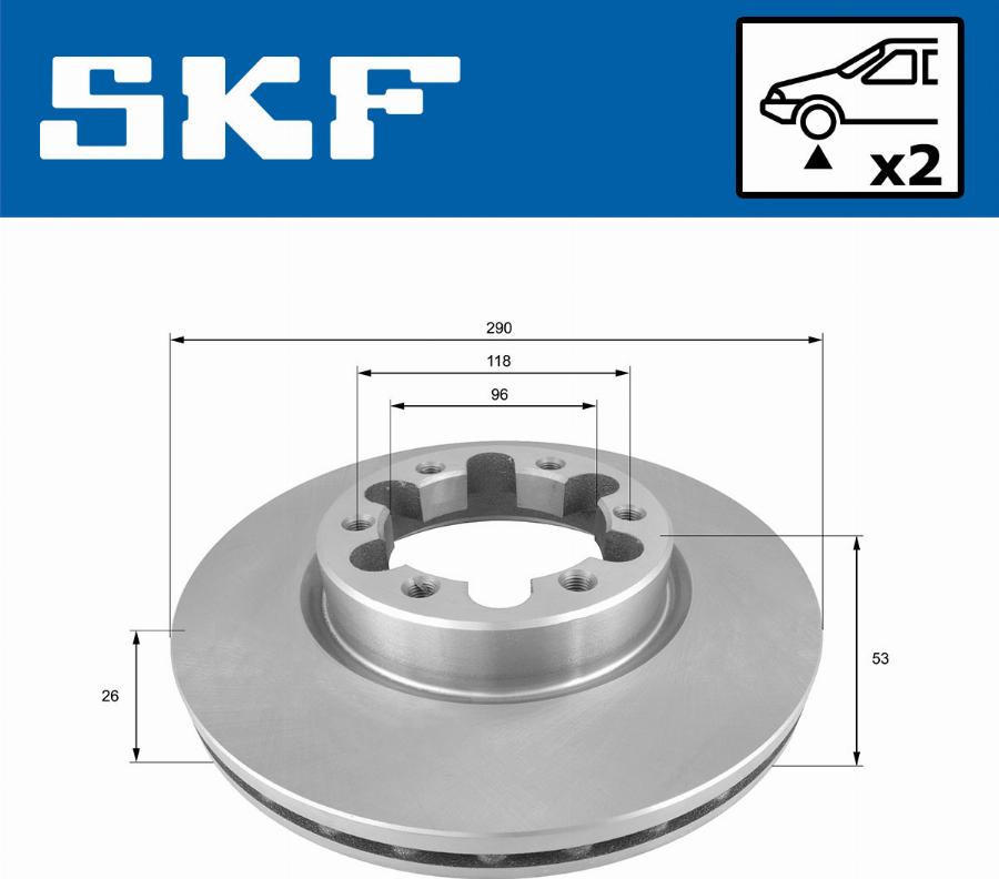 SKF VKBD 80493 V2 - Kočioni disk www.molydon.hr