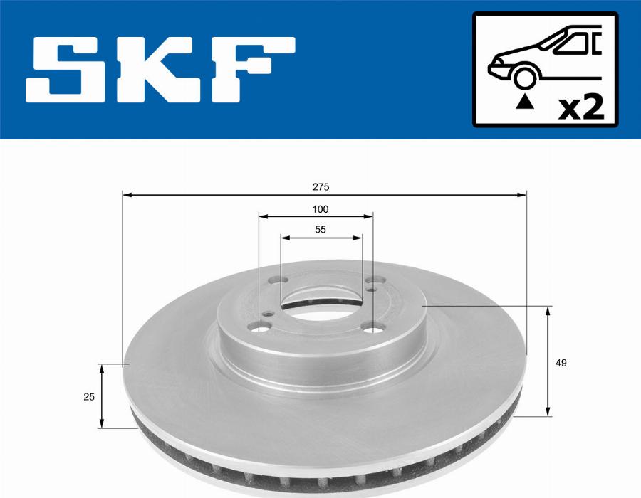 SKF VKBD 80452 V2 - Kočioni disk www.molydon.hr