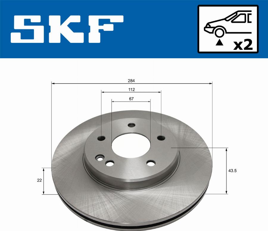 SKF VKBD 80461 V2 - Kočioni disk www.molydon.hr