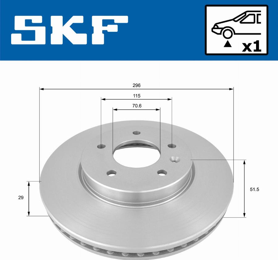 SKF VKBD 80407 V1 - Kočioni disk www.molydon.hr