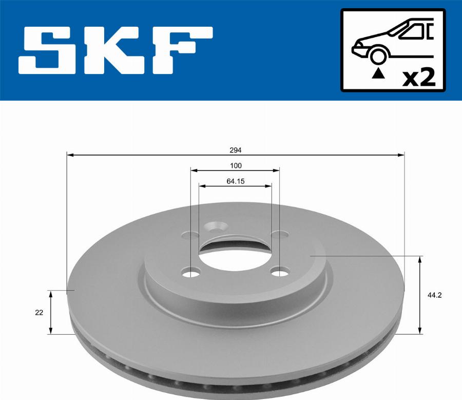 SKF VKBD 80419 V2 - Kočioni disk www.molydon.hr