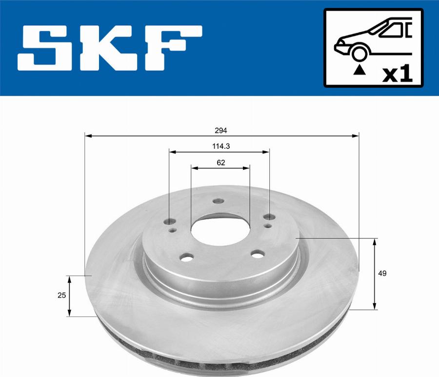 SKF VKBD 80414 V1 - Kočioni disk www.molydon.hr