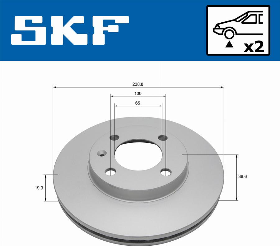 SKF VKBD 80489 V2 - Kočioni disk www.molydon.hr