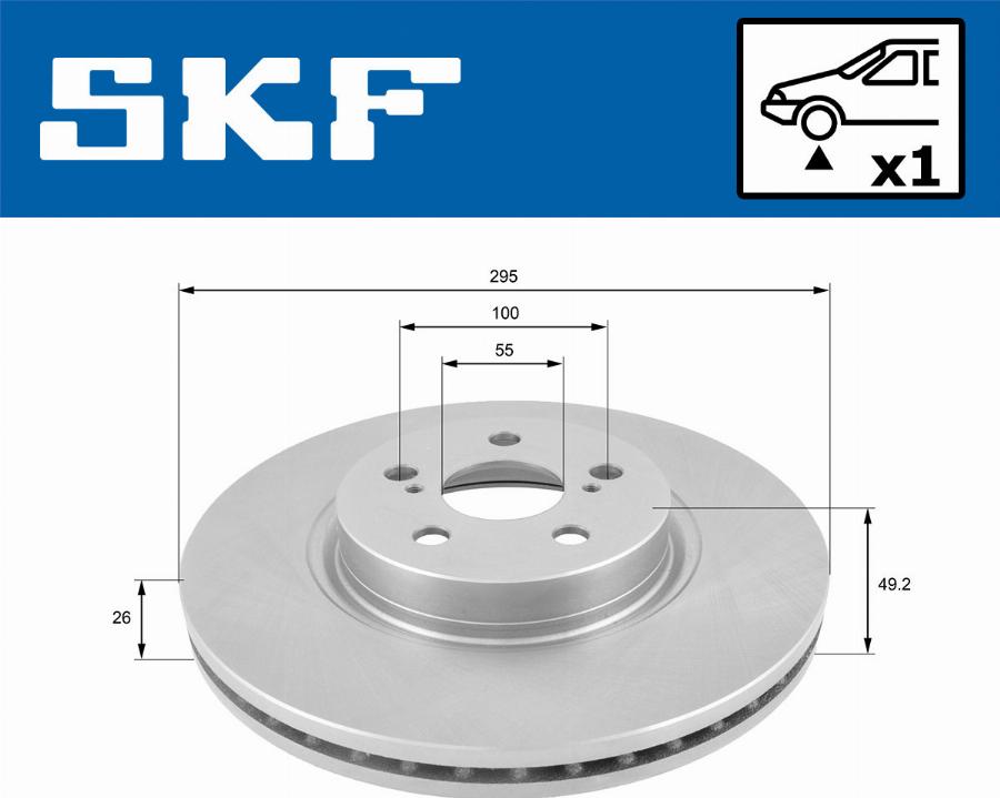 SKF VKBD 80437 V1 - Kočioni disk www.molydon.hr