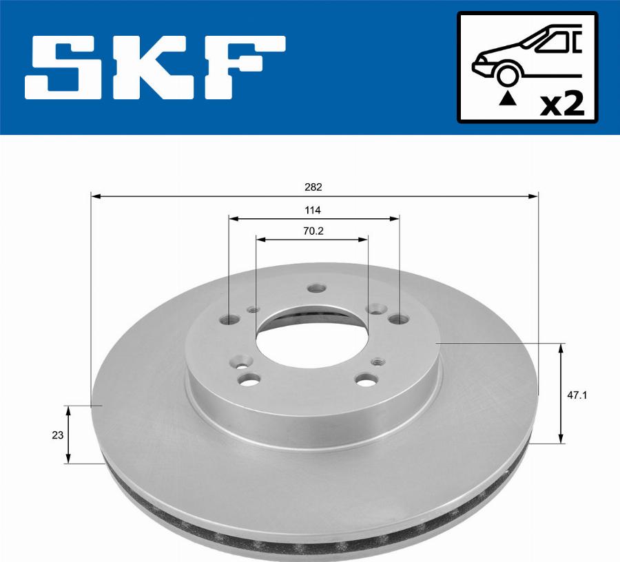 SKF VKBD 80429 V2 - Kočioni disk www.molydon.hr