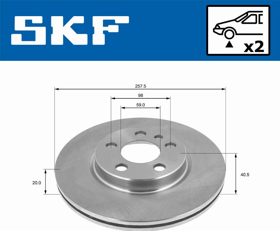 SKF VKBD 80420 V2 - Kočioni disk www.molydon.hr