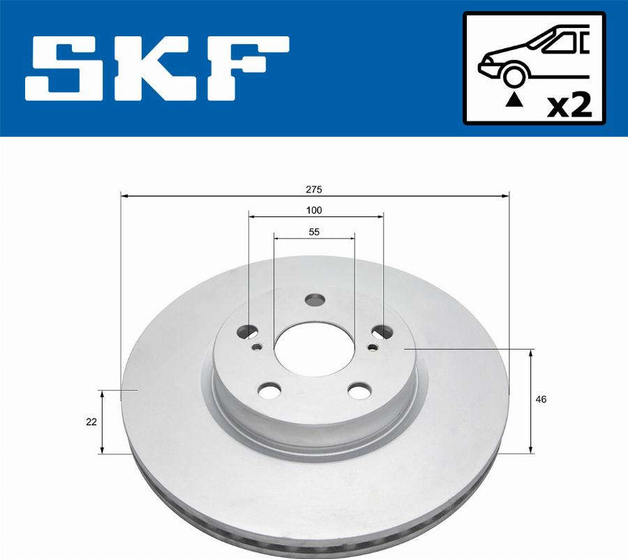 SKF VKBD 80423 V2 - Kočioni disk www.molydon.hr