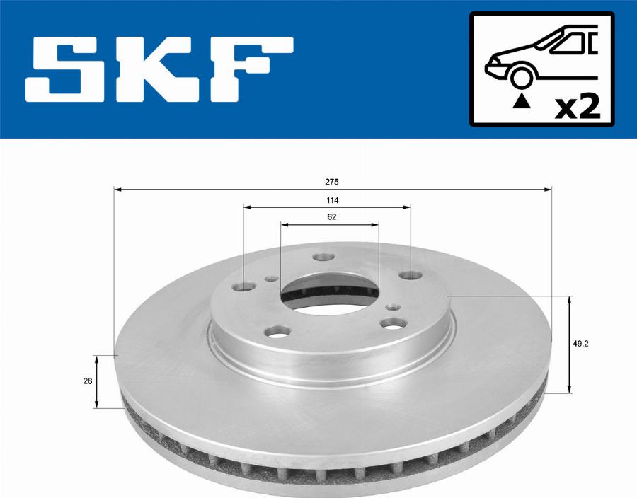 SKF VKBD 80479 V2 - Kočioni disk www.molydon.hr