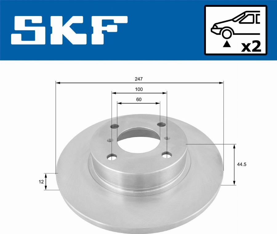 SKF VKBD 80471 S2 - Kočioni disk www.molydon.hr